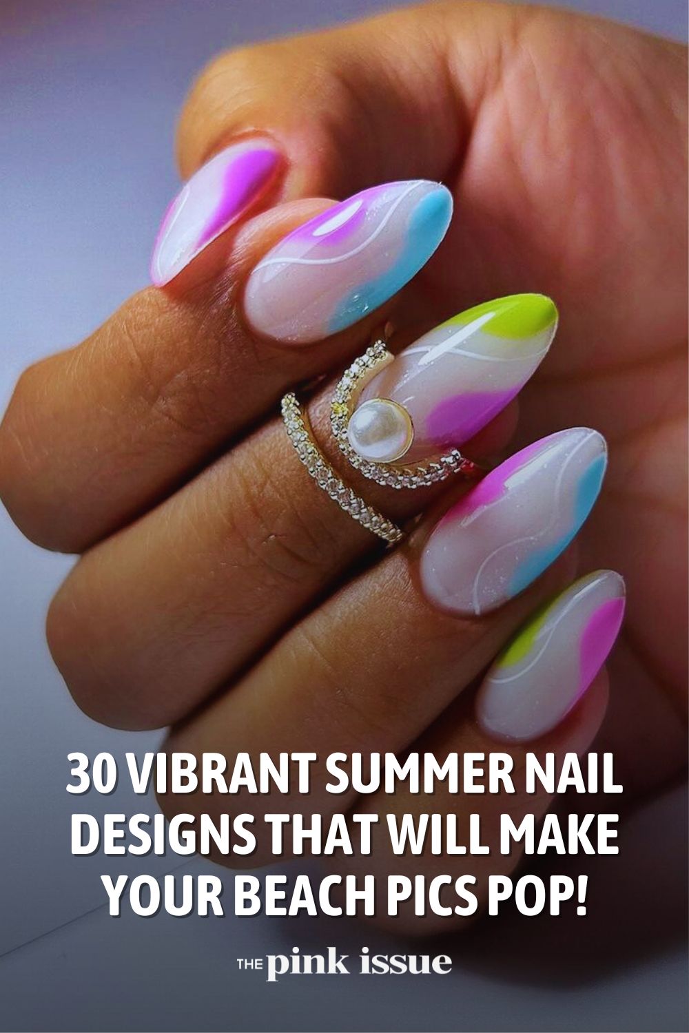 30 Vibrant Summer Nail Designs Pinterest