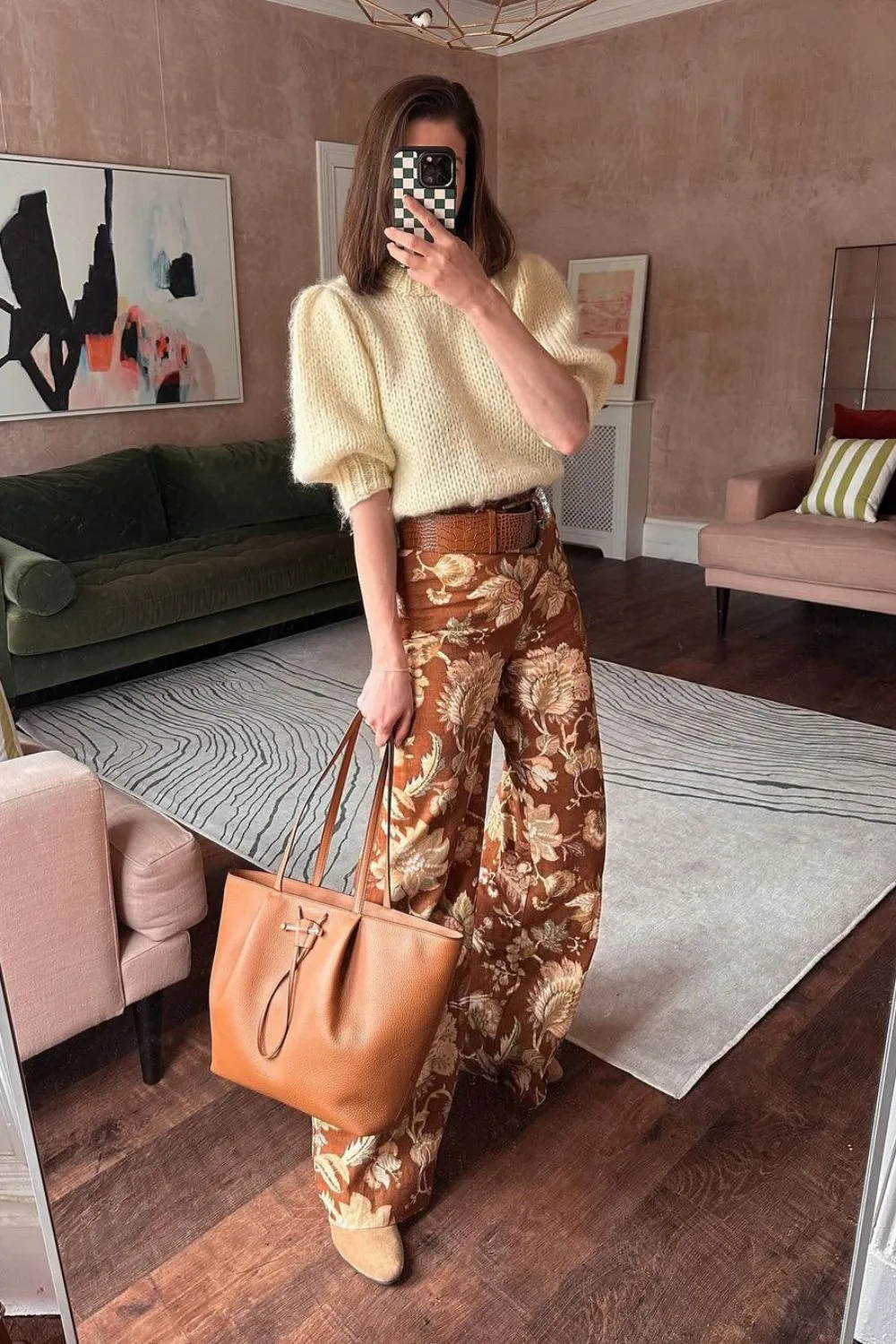 70s style with butter yellow color