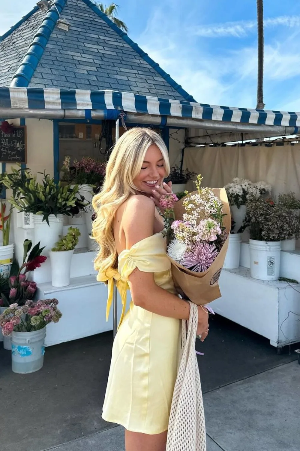 A breezy butter yellow dress