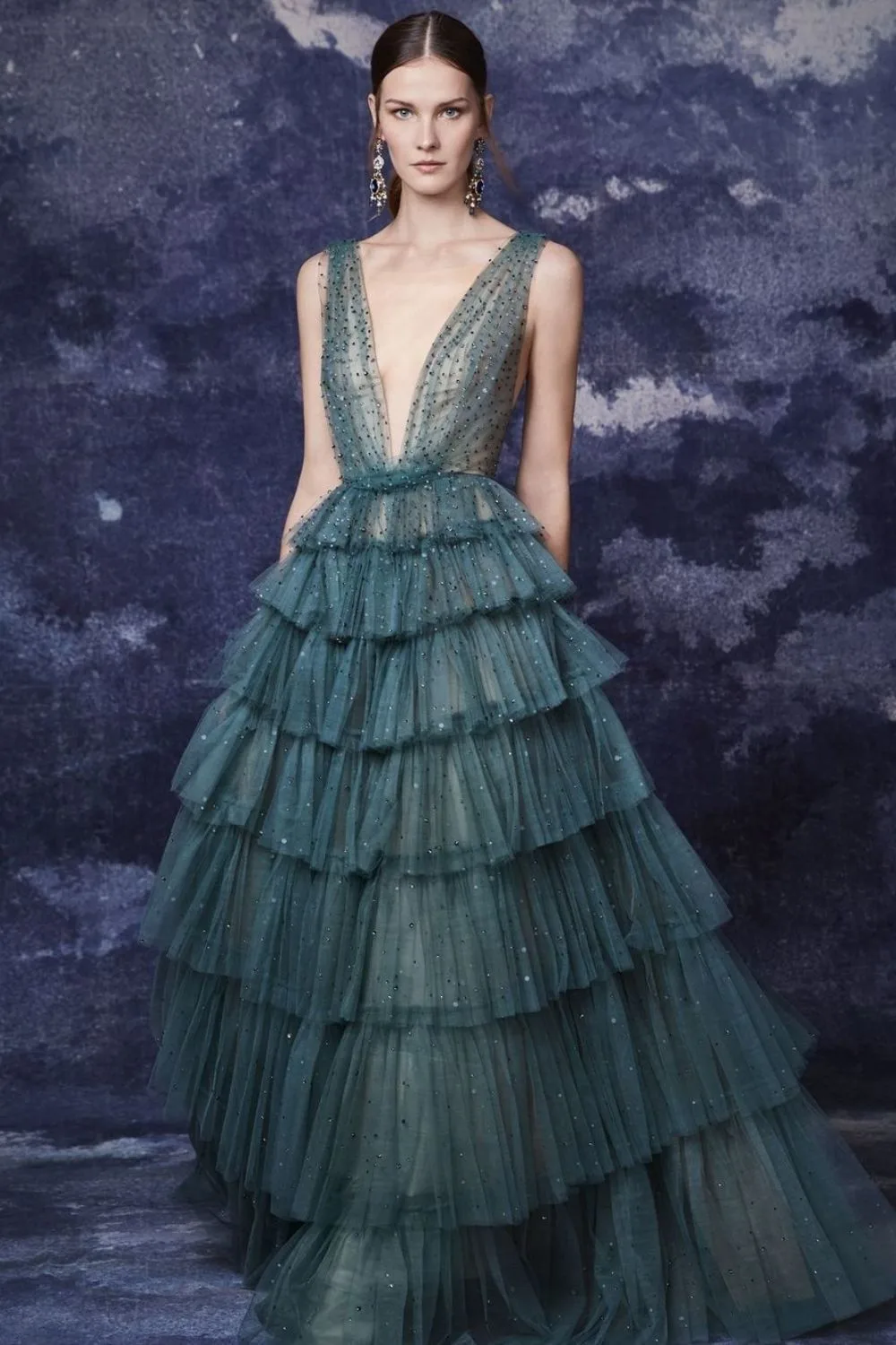 Beautiful green tulle dress