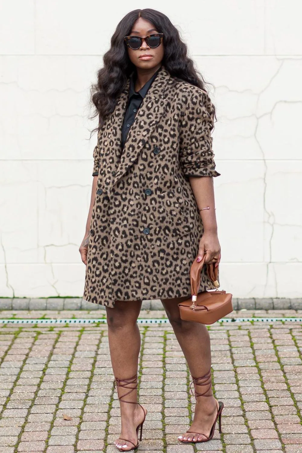 Classy outfit with animal print