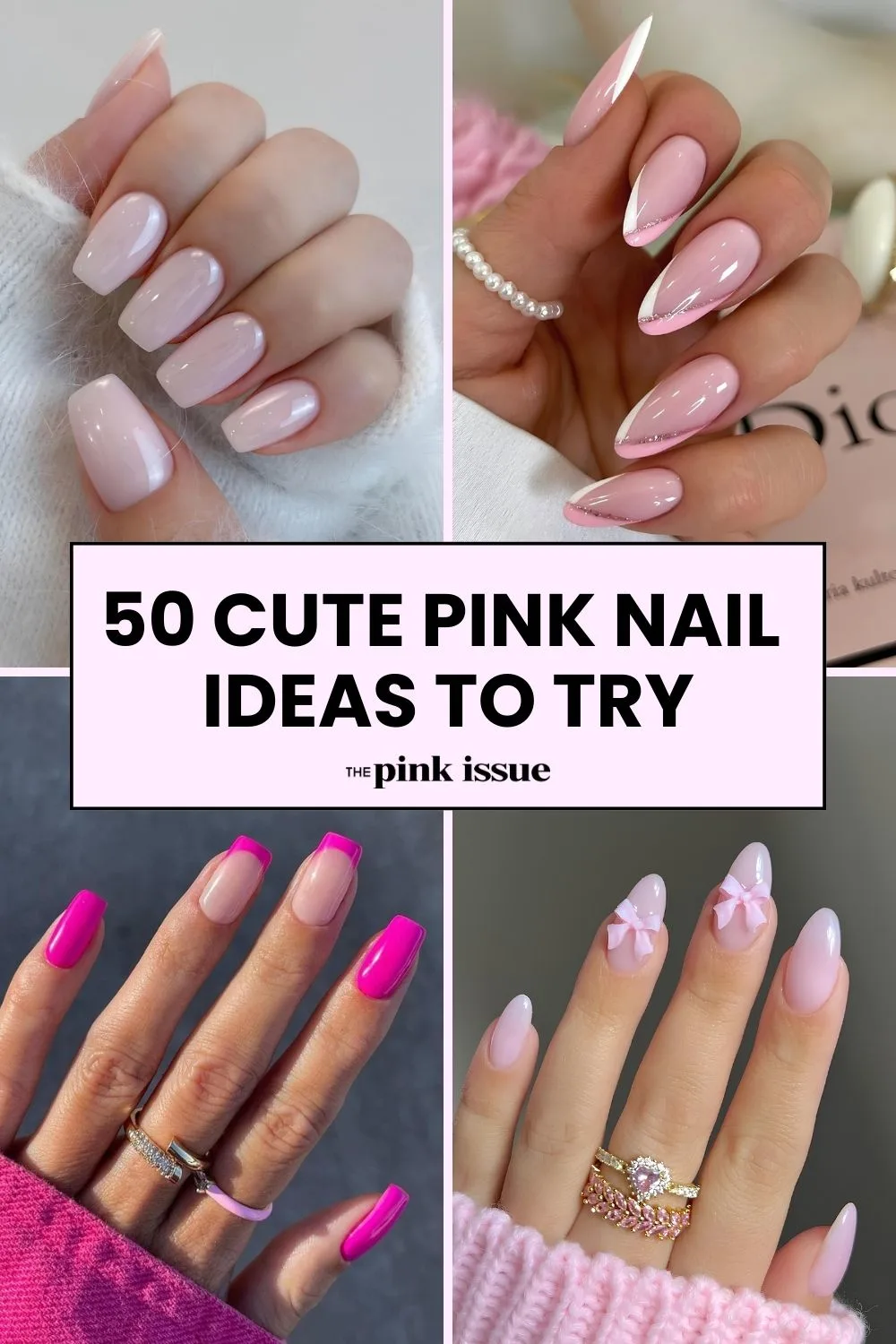 Cute pink nail ideas Pinterest