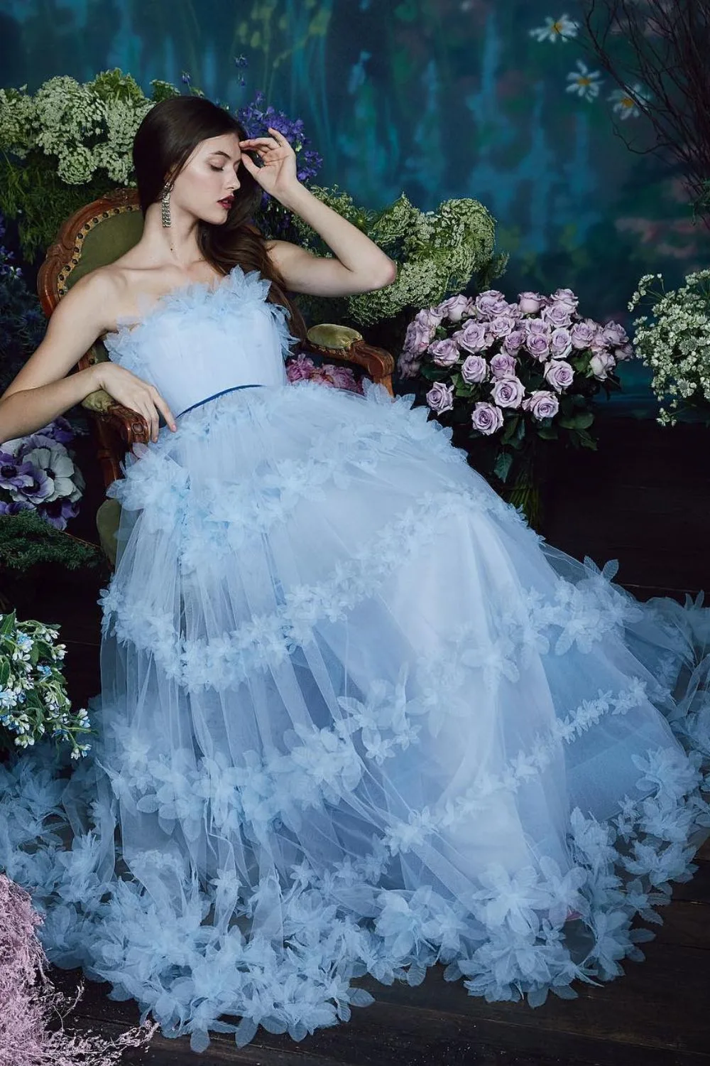 Dreamy blue tulle dress