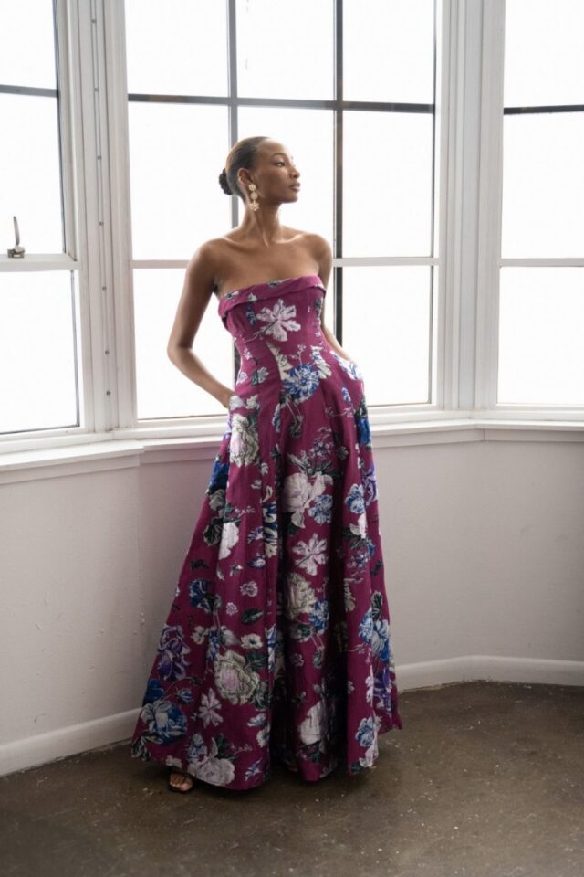 exquisite floral dress