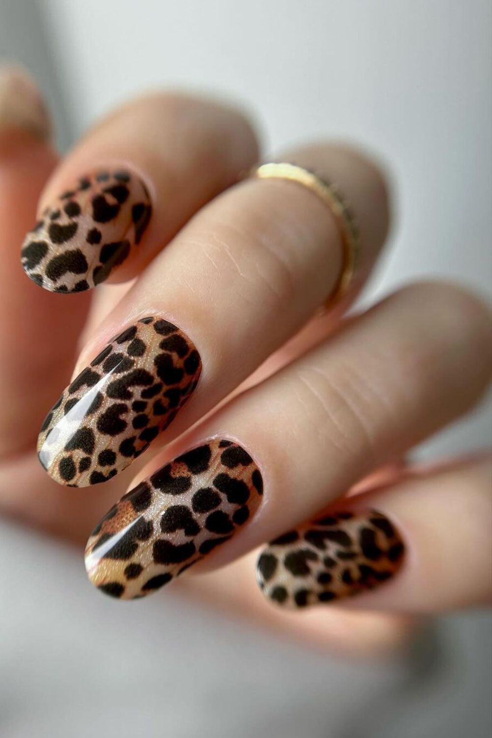 Fierce and classic leopard nails