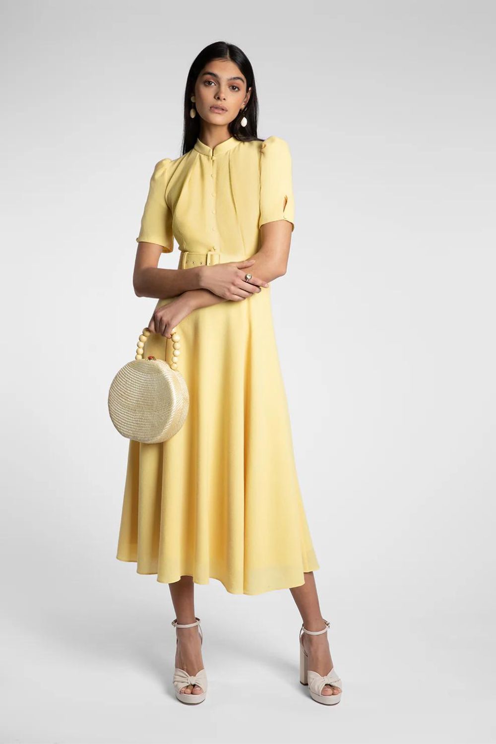 Formal butter yellow dress