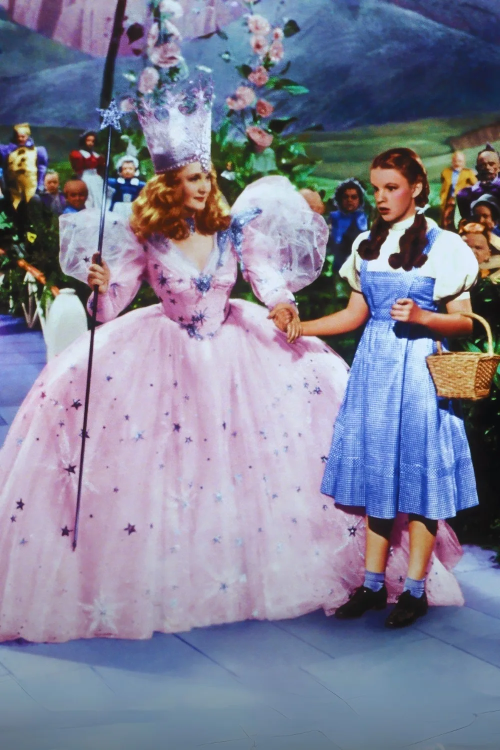 Judy Garland and Billie Burke in The Wizard of Oz