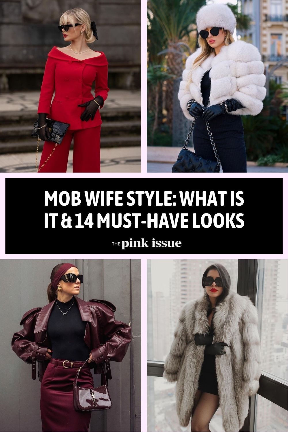 Mob wife outfit ideas Pinterest