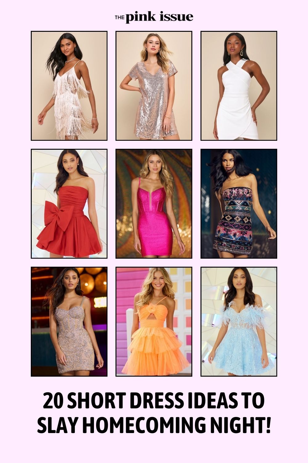 Short Dress Ideas to Slay Homecoming Night Pinterest