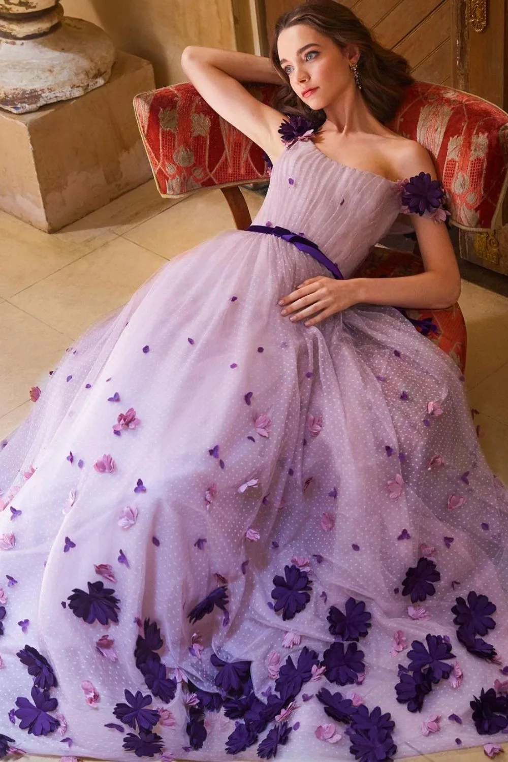 Soft and dreamy lavander dress