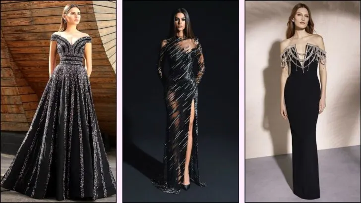 16 Stunning Black Silver Dress Ideas