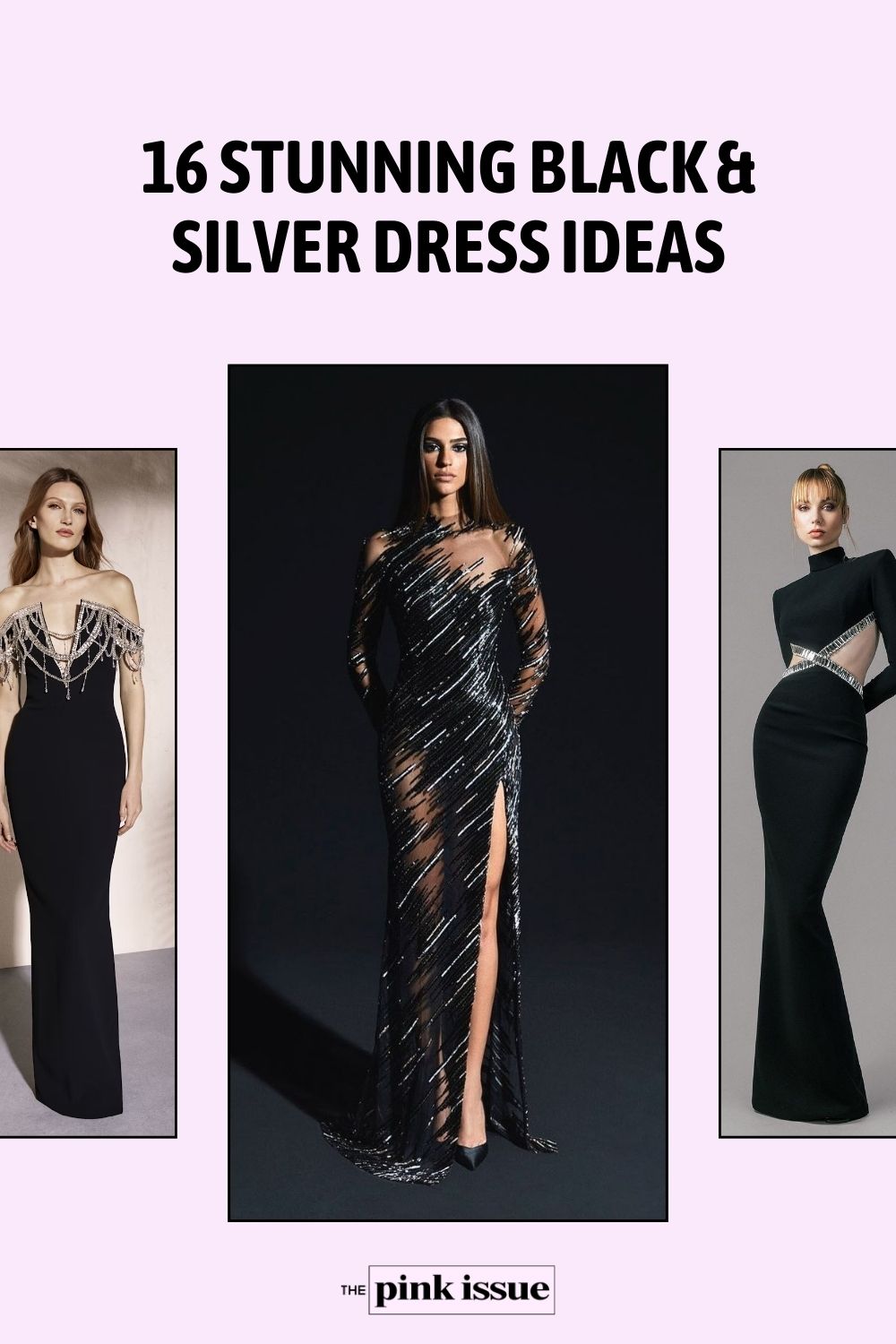 Stunning Black and Silver Dress Ideas Pinterest