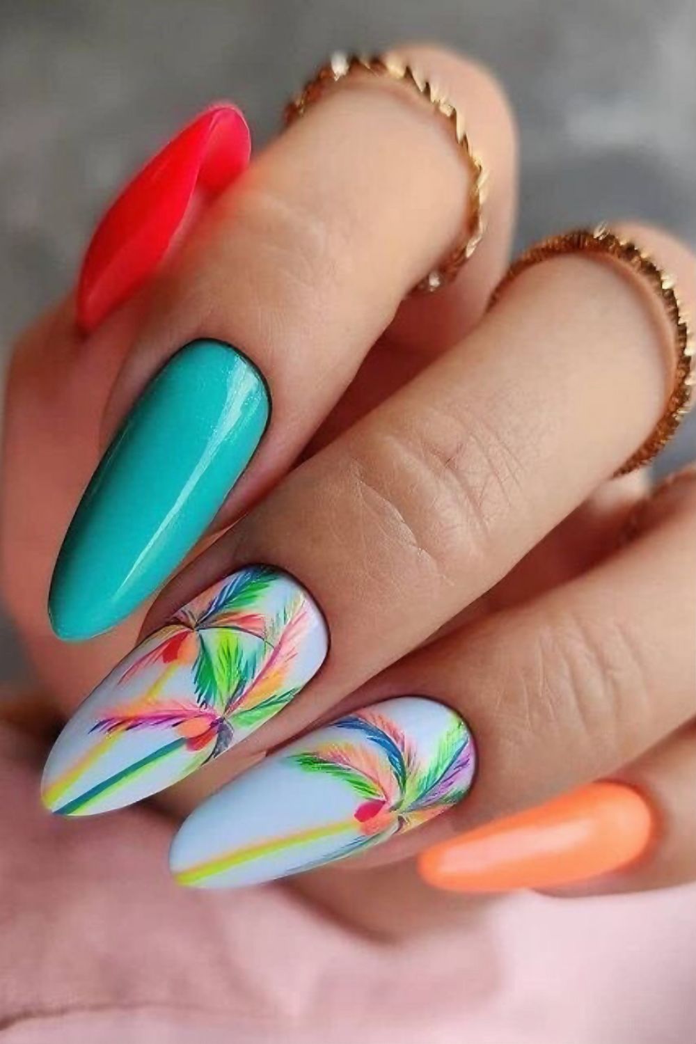 Tropical paradise nails