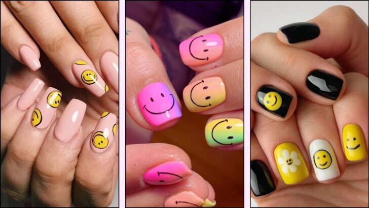 You Need These 20 Smiley Nail Designs in Your Life ASAP