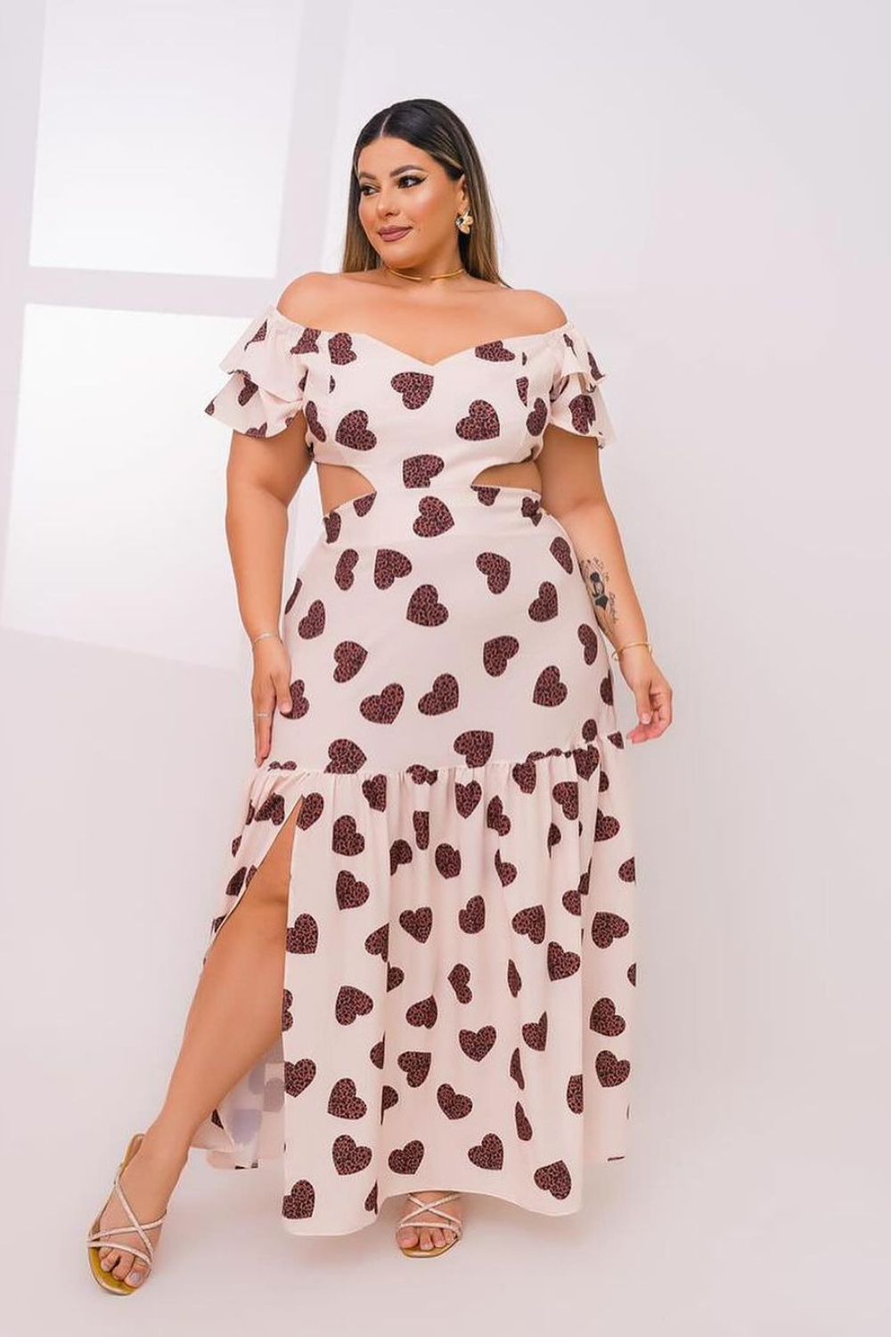 slits dress for plus size