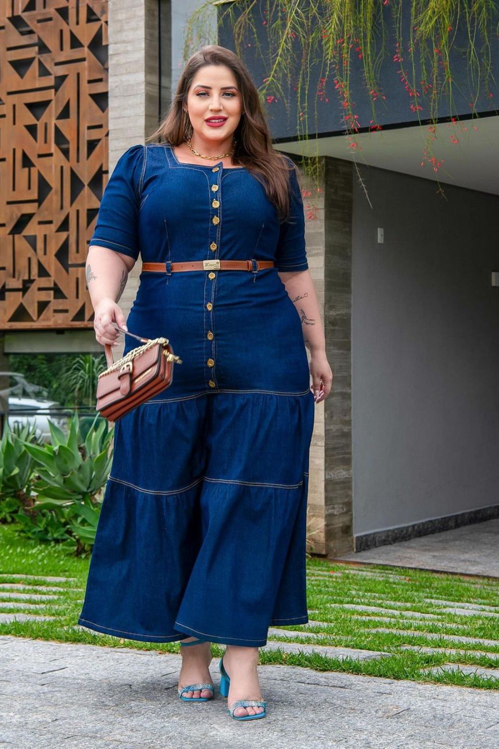 Plus size denim summer dresses online