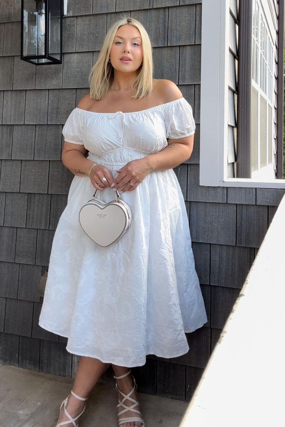 elegant plus size white dress