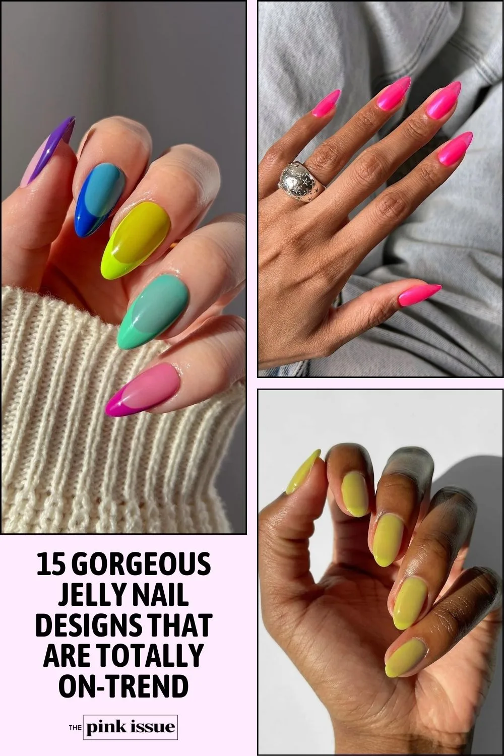 15 Gorgeous Jelly Nail Designs That Are Totally On-Trend pinterest