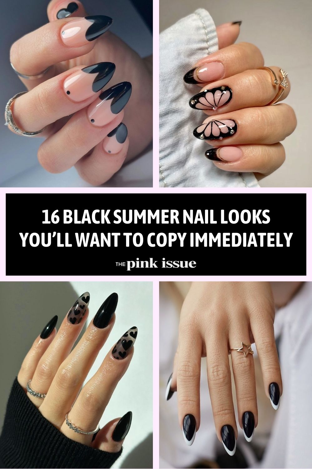 Black Summer Nail Looks You’ll Want to Copy Immediately Pinterest