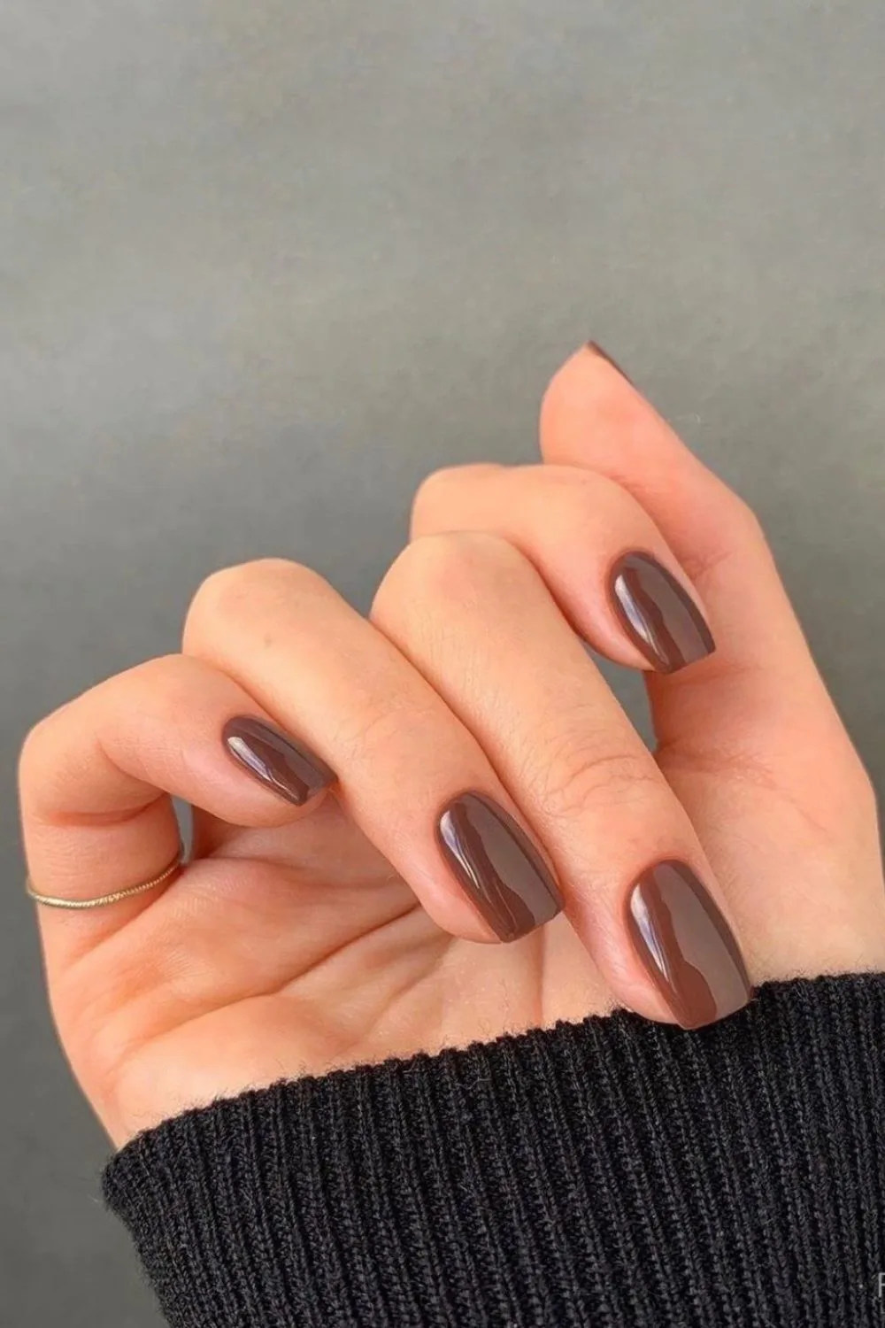 Brown nails