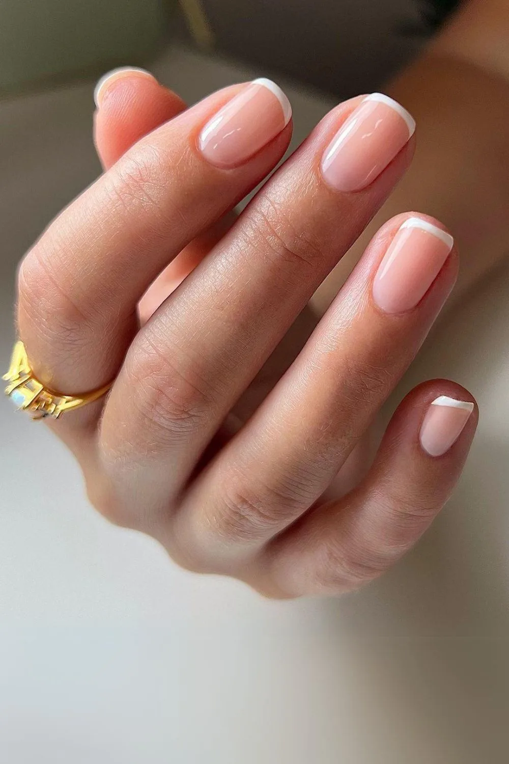 Classic french nails