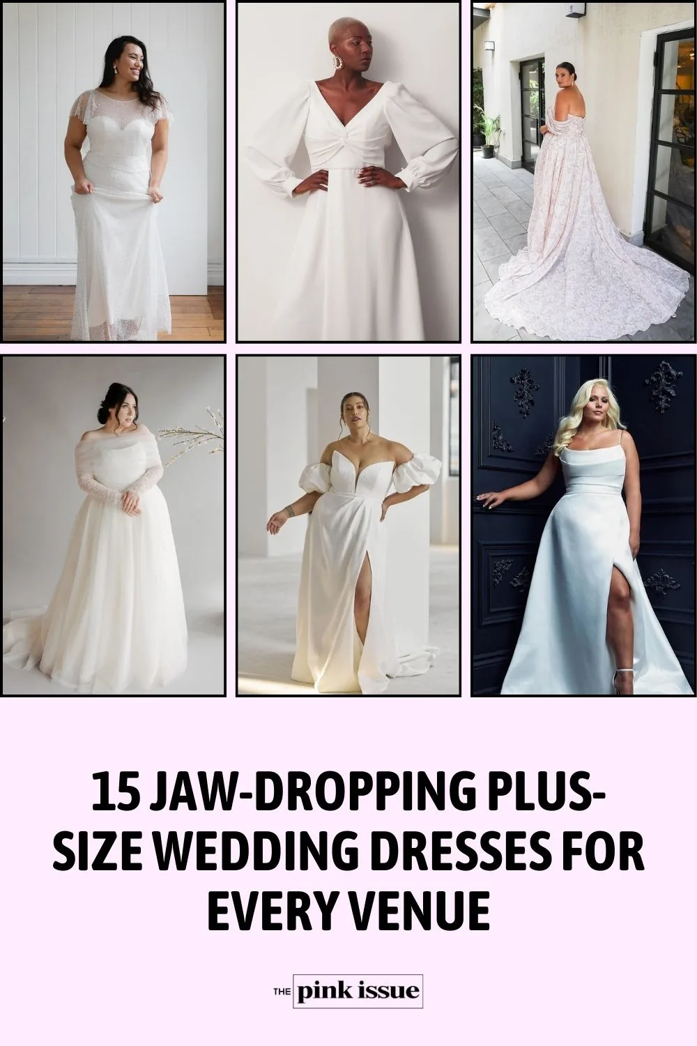 Inspo Alert- 15 Jaw-Dropping Plus-Size Wedding Dresses for Every Venue Pinterest