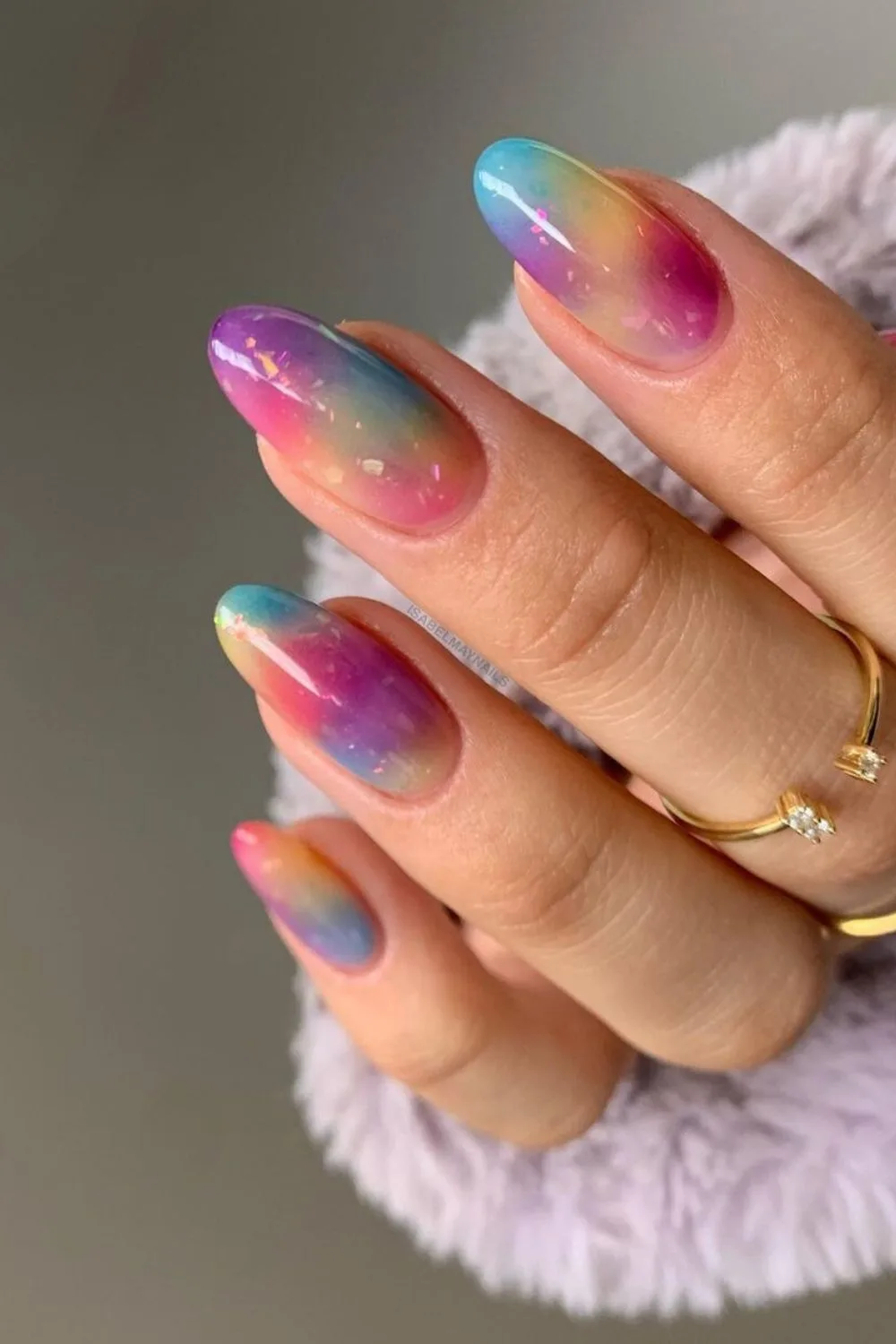 Jelly tie-dye nails