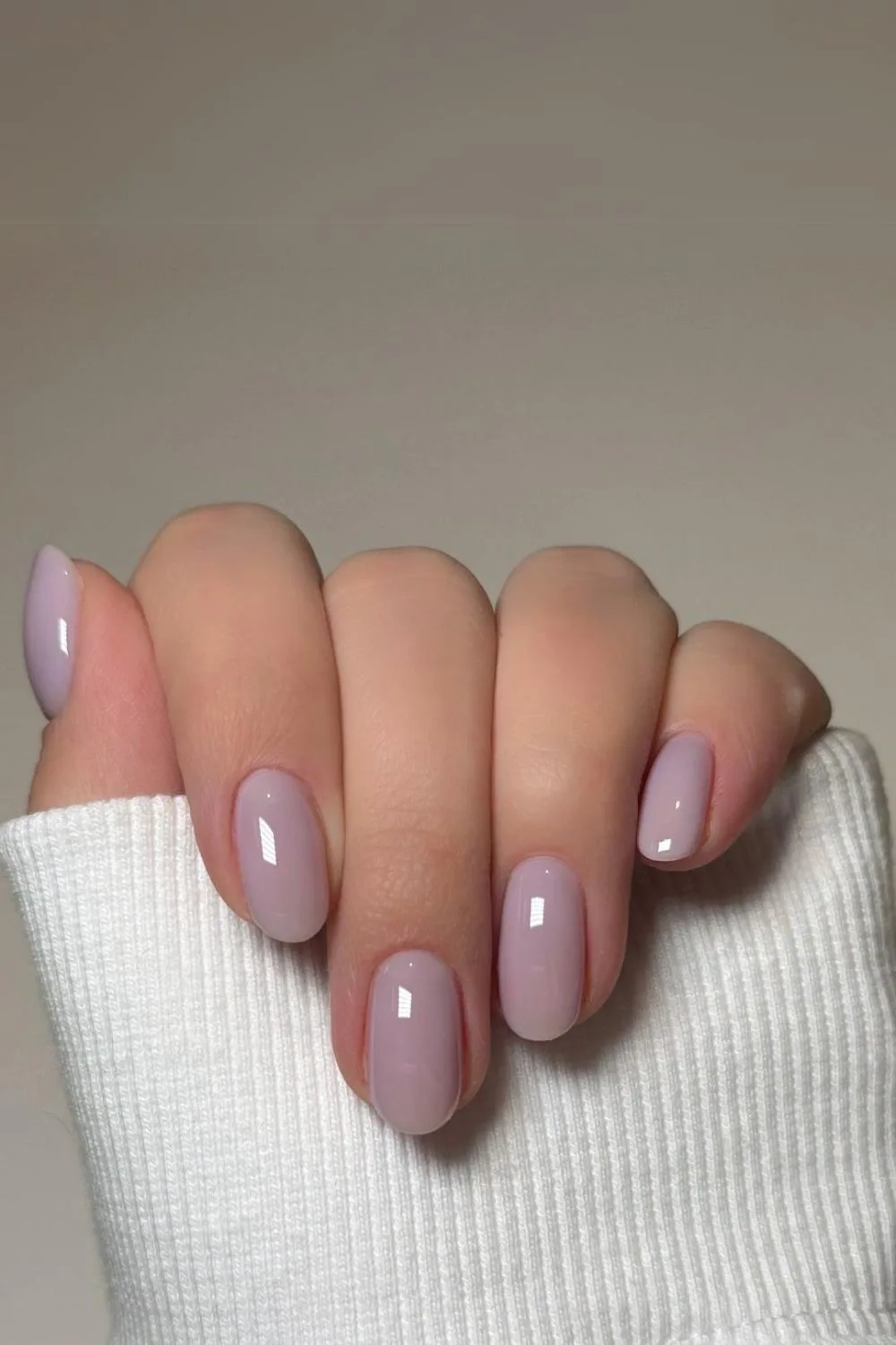 Mauve jelly nails