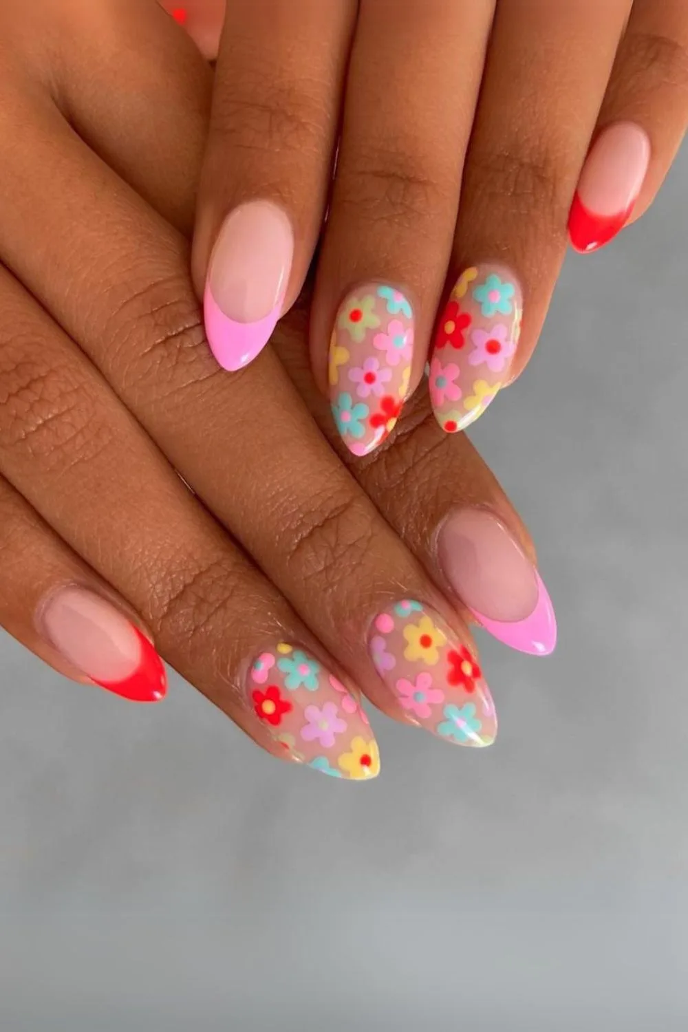 Neon floral frenchies