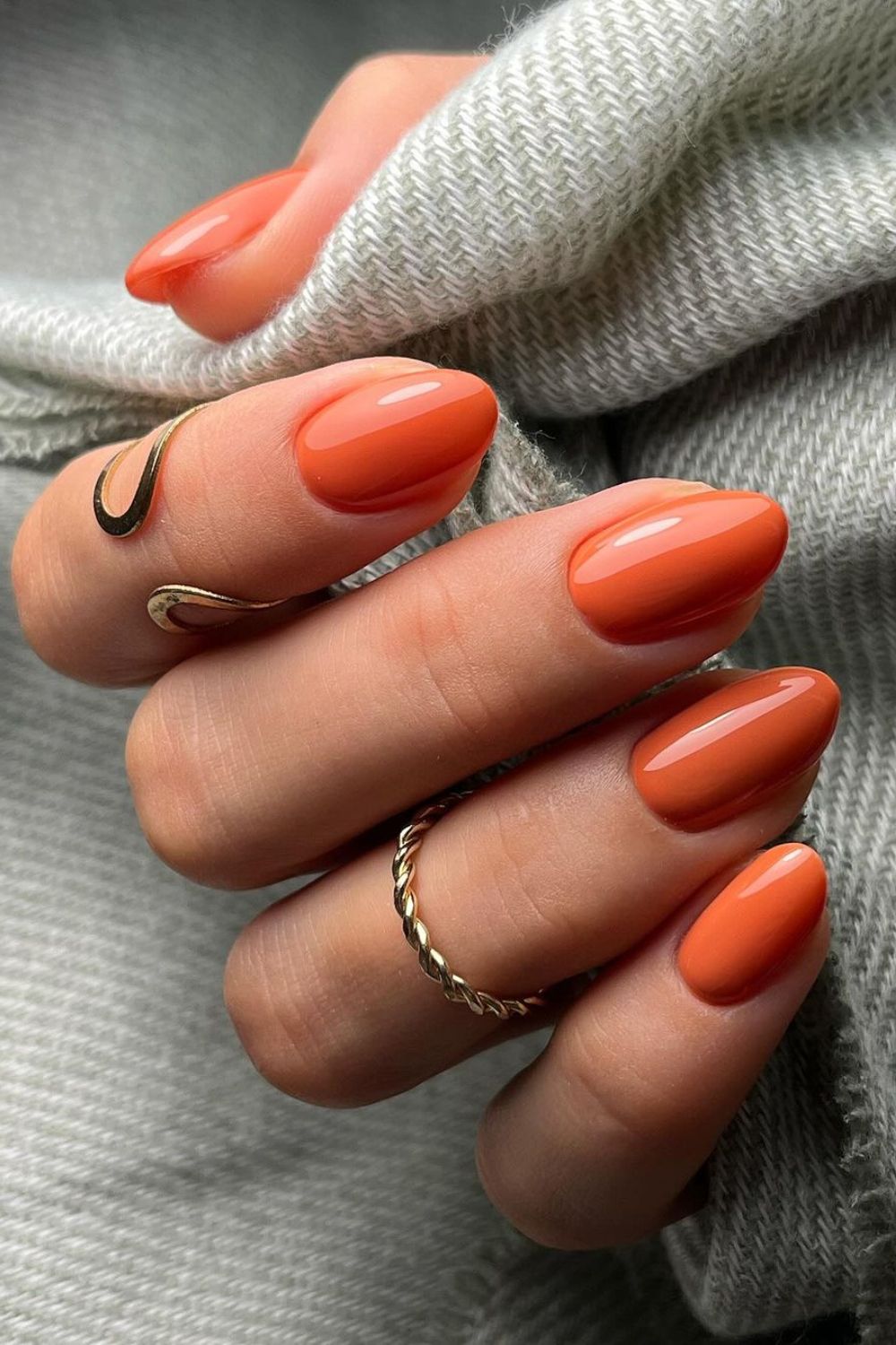 Orange nails