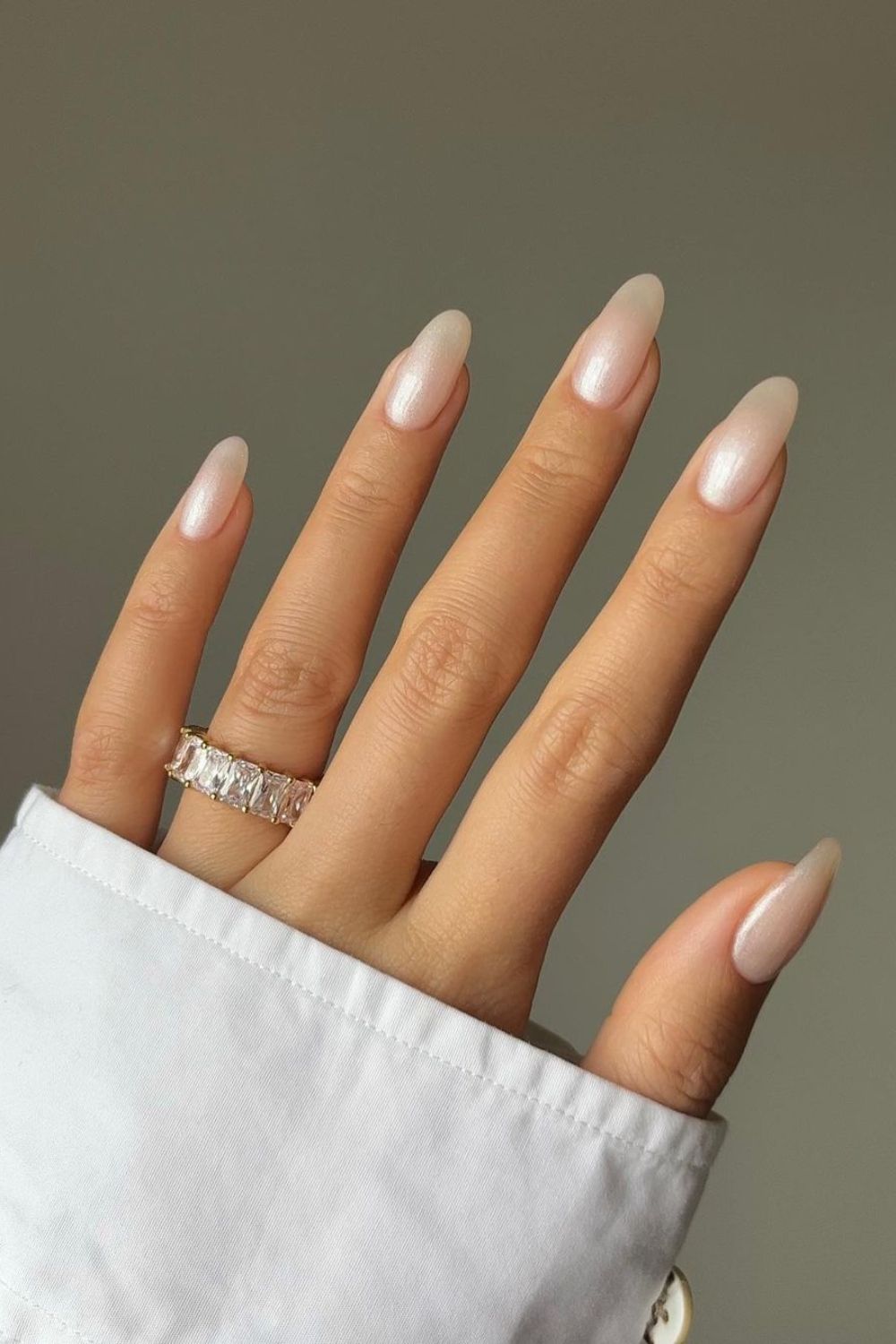 Pearly white nails