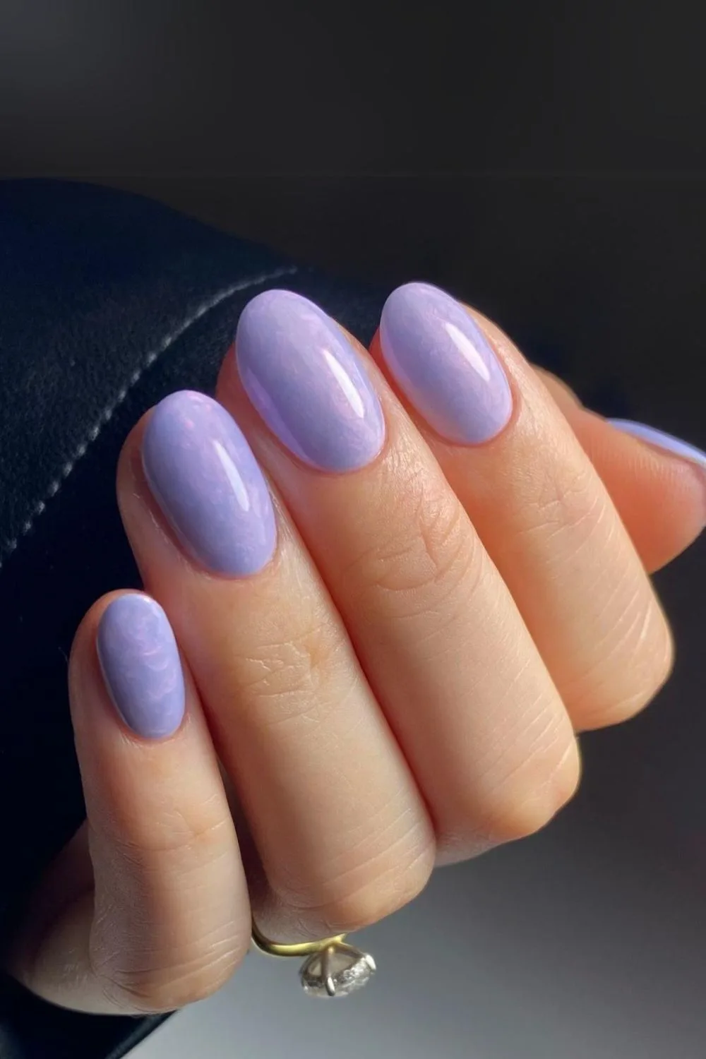 Purple marble nails