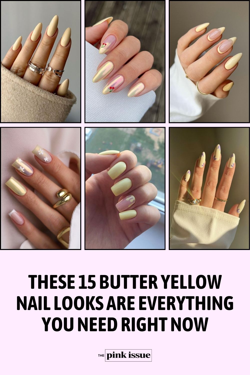 Stunning Butter Yellow Nail Looks Pinterest