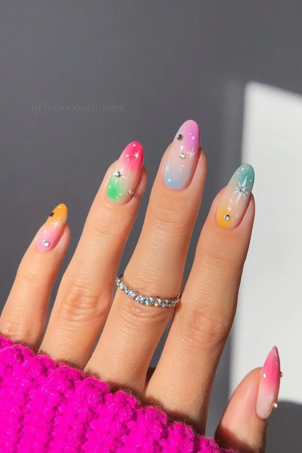 Summer aura nails