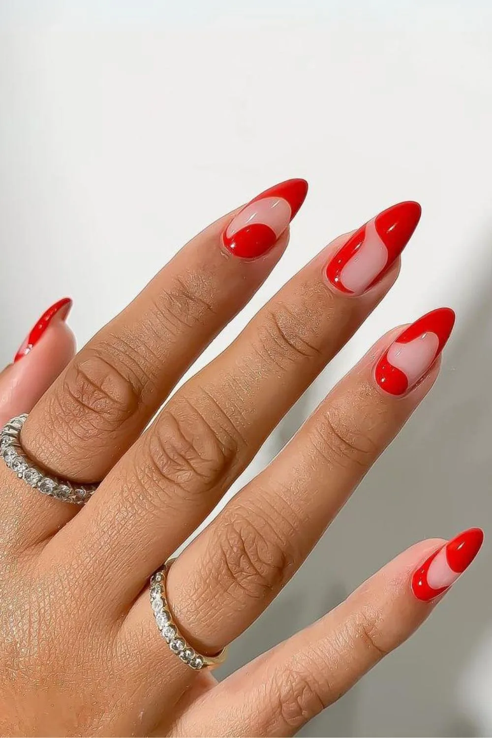 Tomato red nails