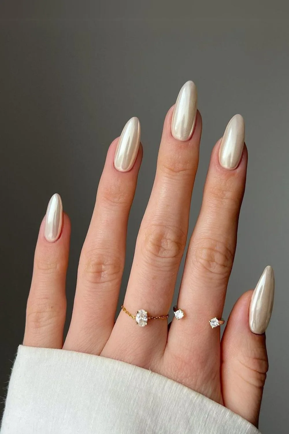 Vanilla chrome nails