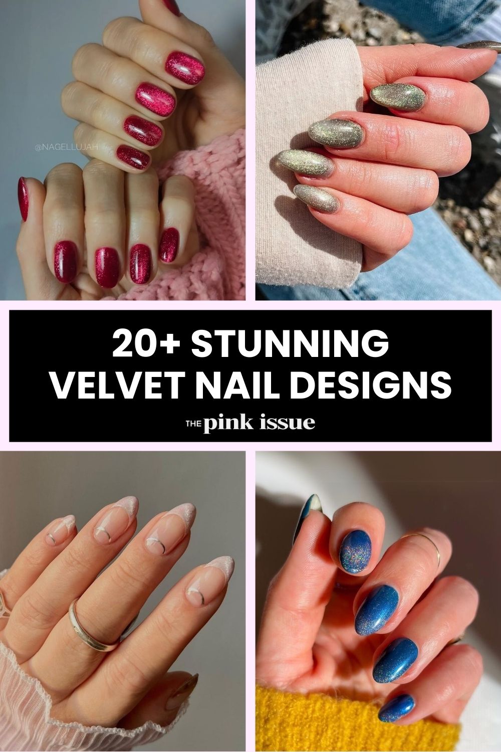 Velvet nail designs Pinterest