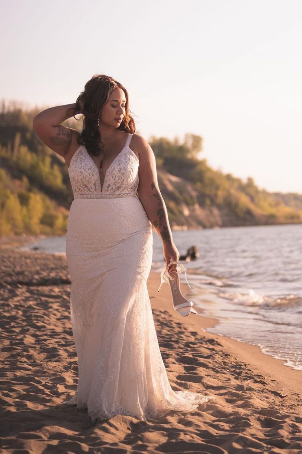 beachy boho wedding dress