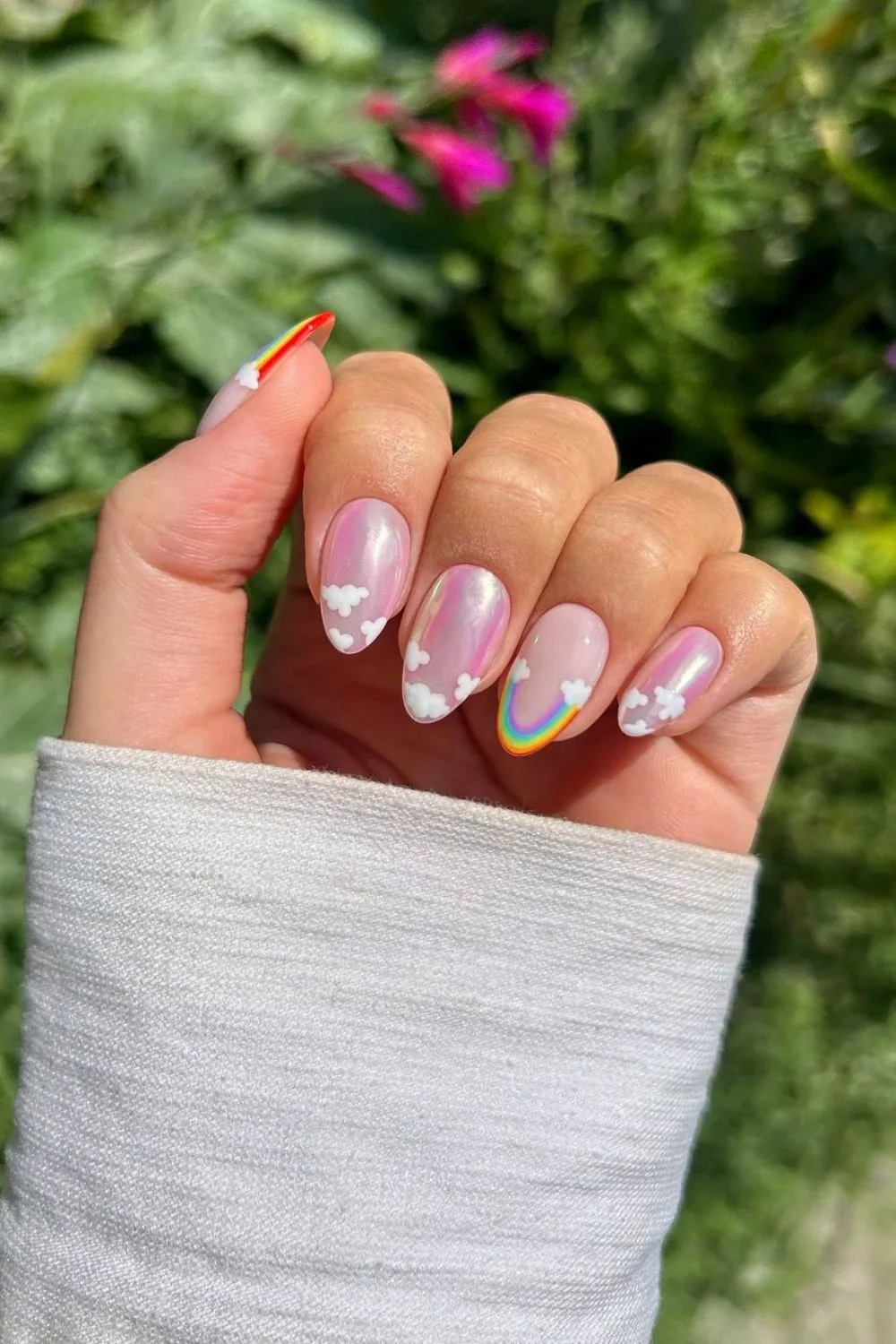 chrome cloud nails