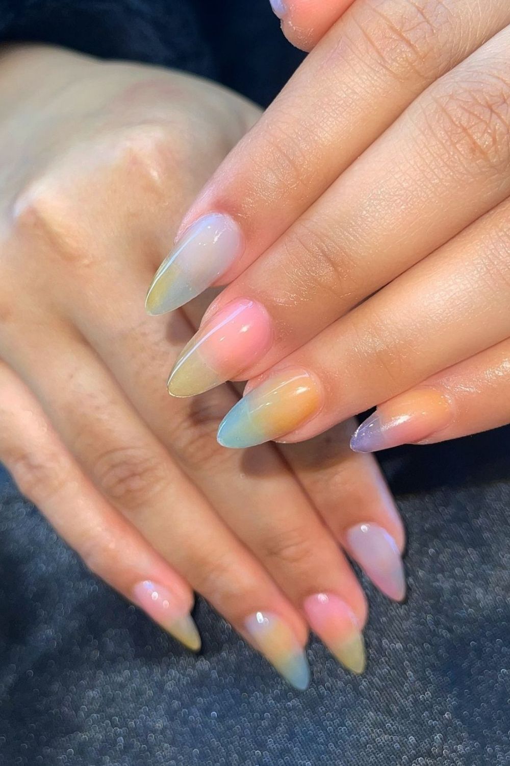 cotton candy jelly nails