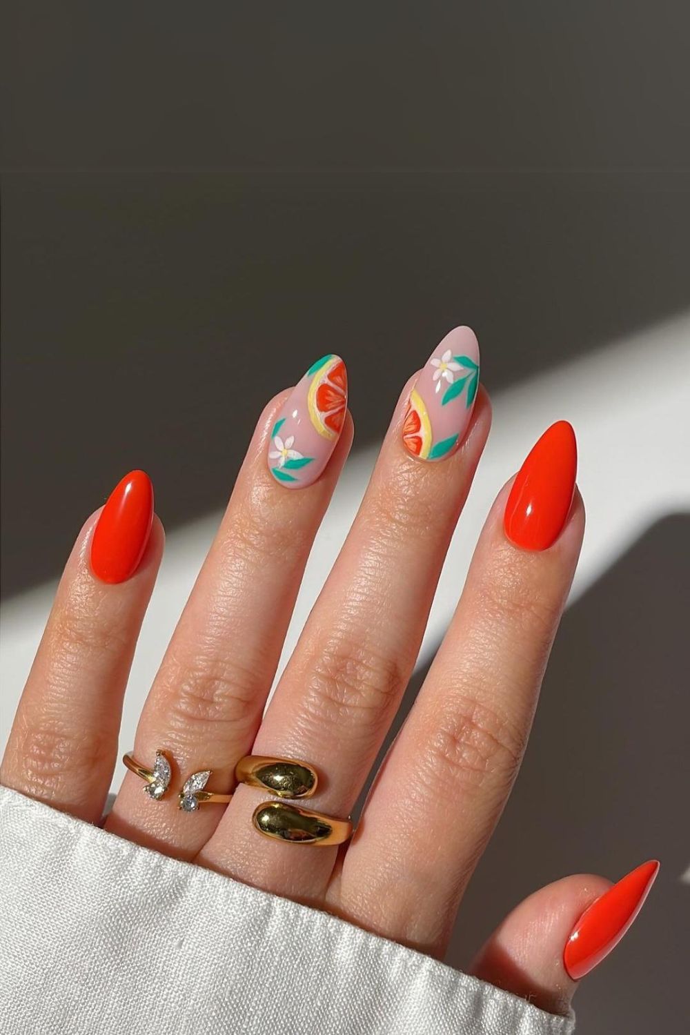 fruit nail art for summer