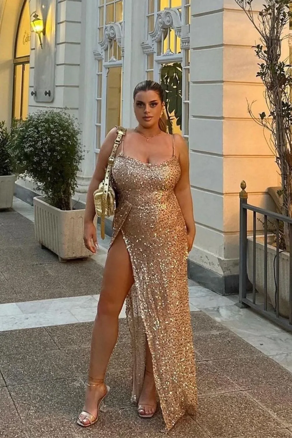 golden dress for special occasion