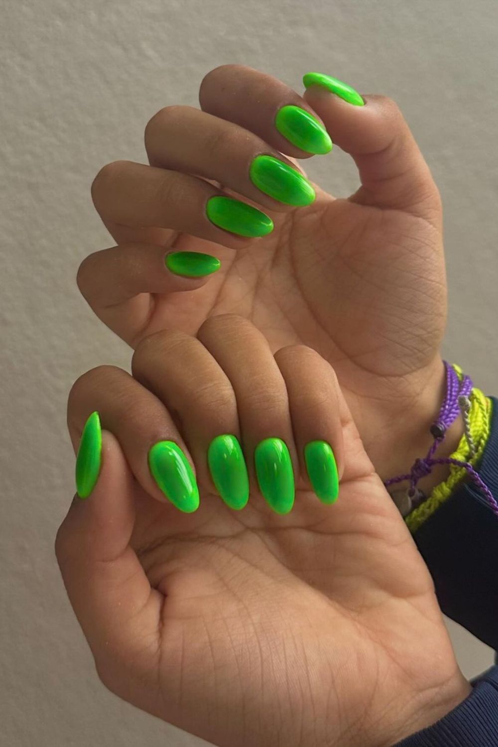 green on green aura nails