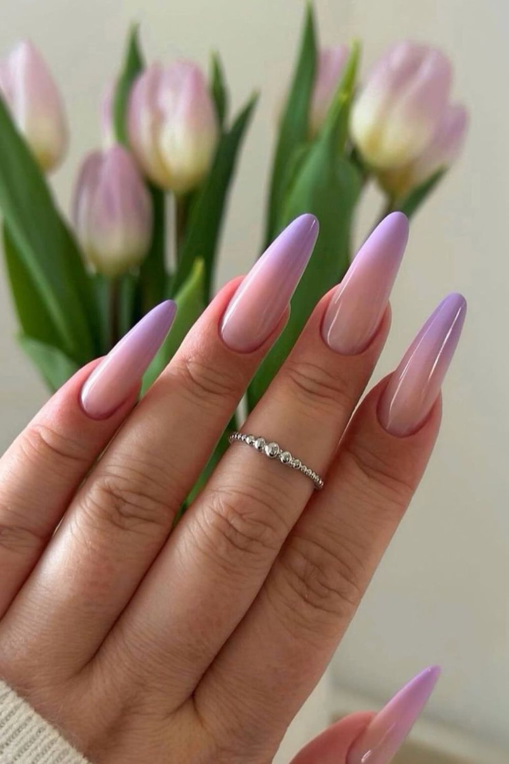 lavander ombre july nails