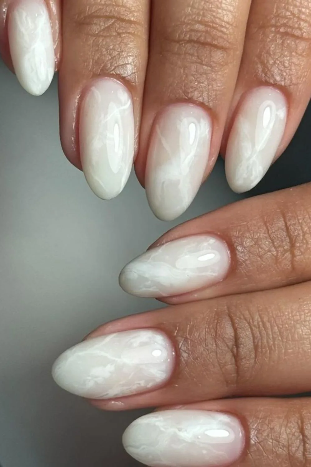 marble wedding nails