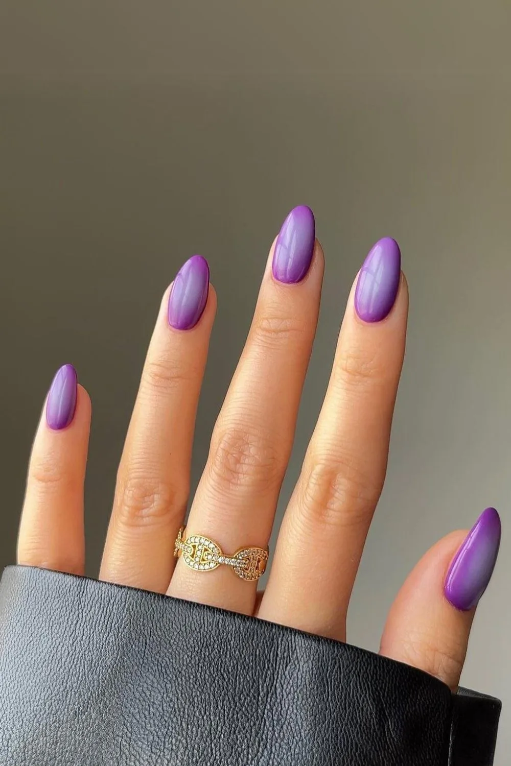 purple aura nails