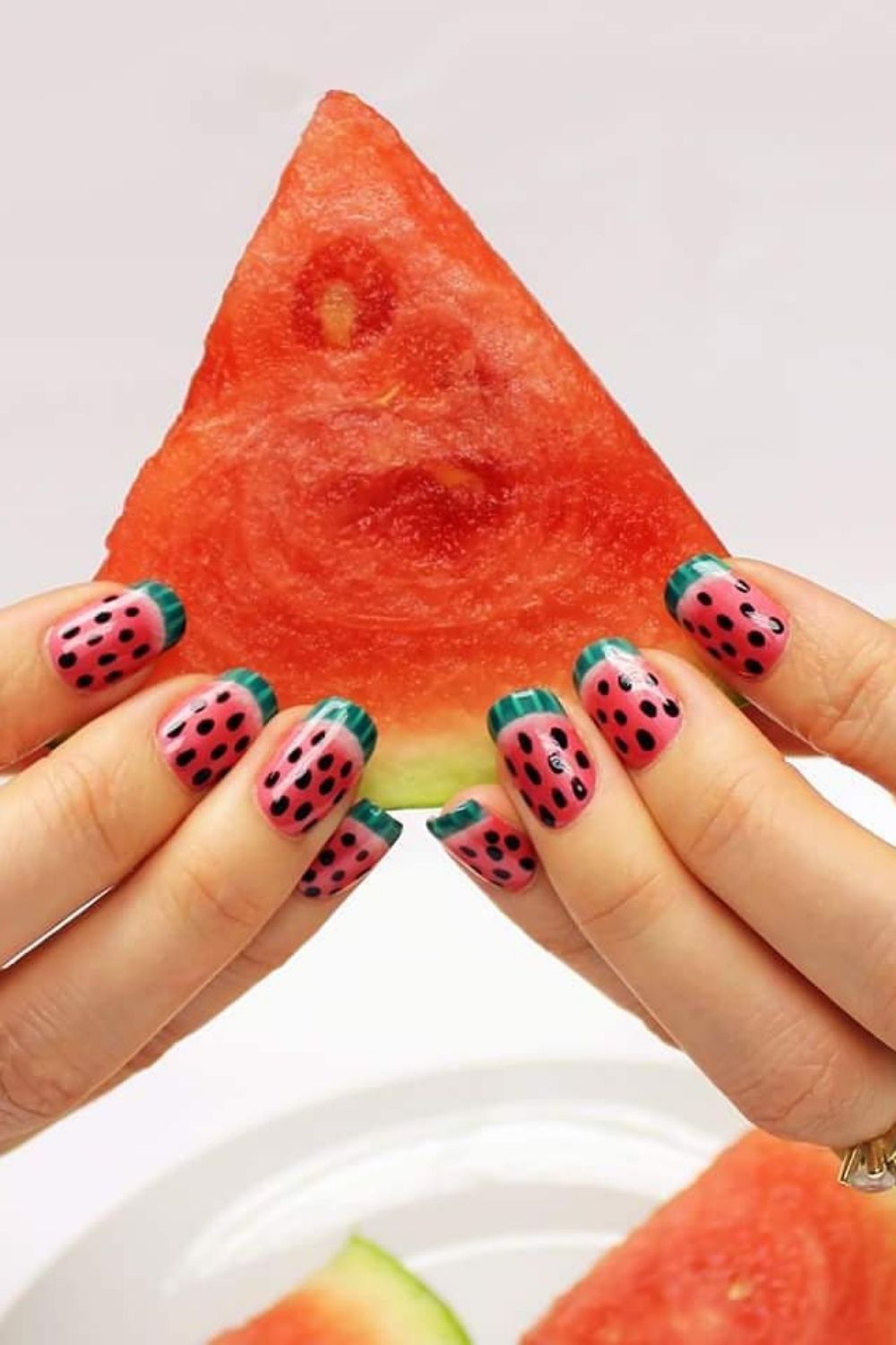 watermelon nails