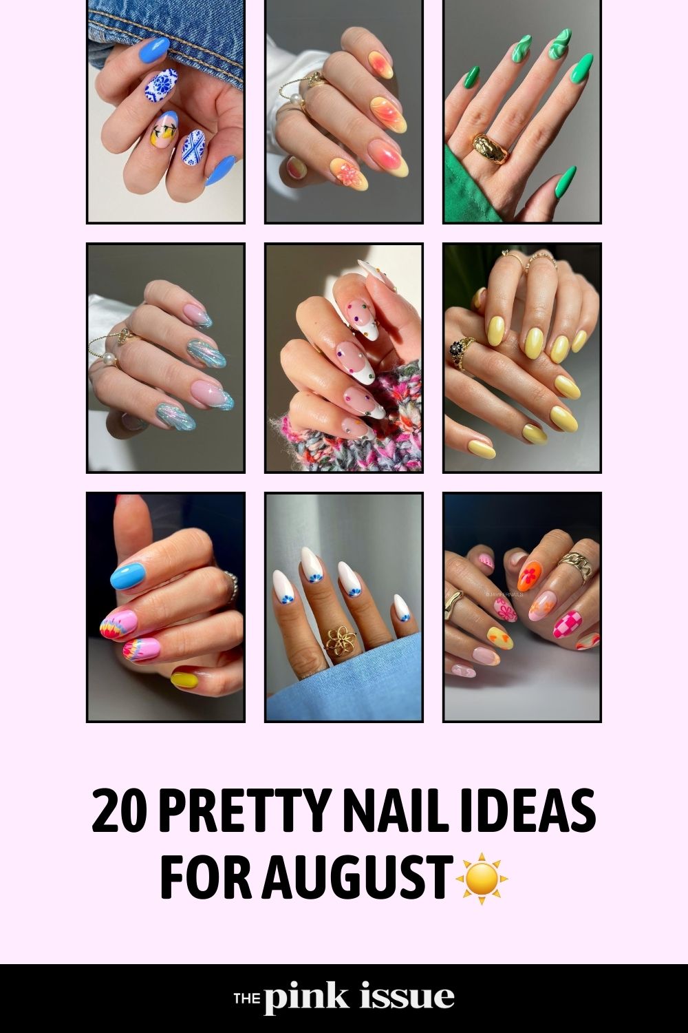 August Nail Ideas Pinterest