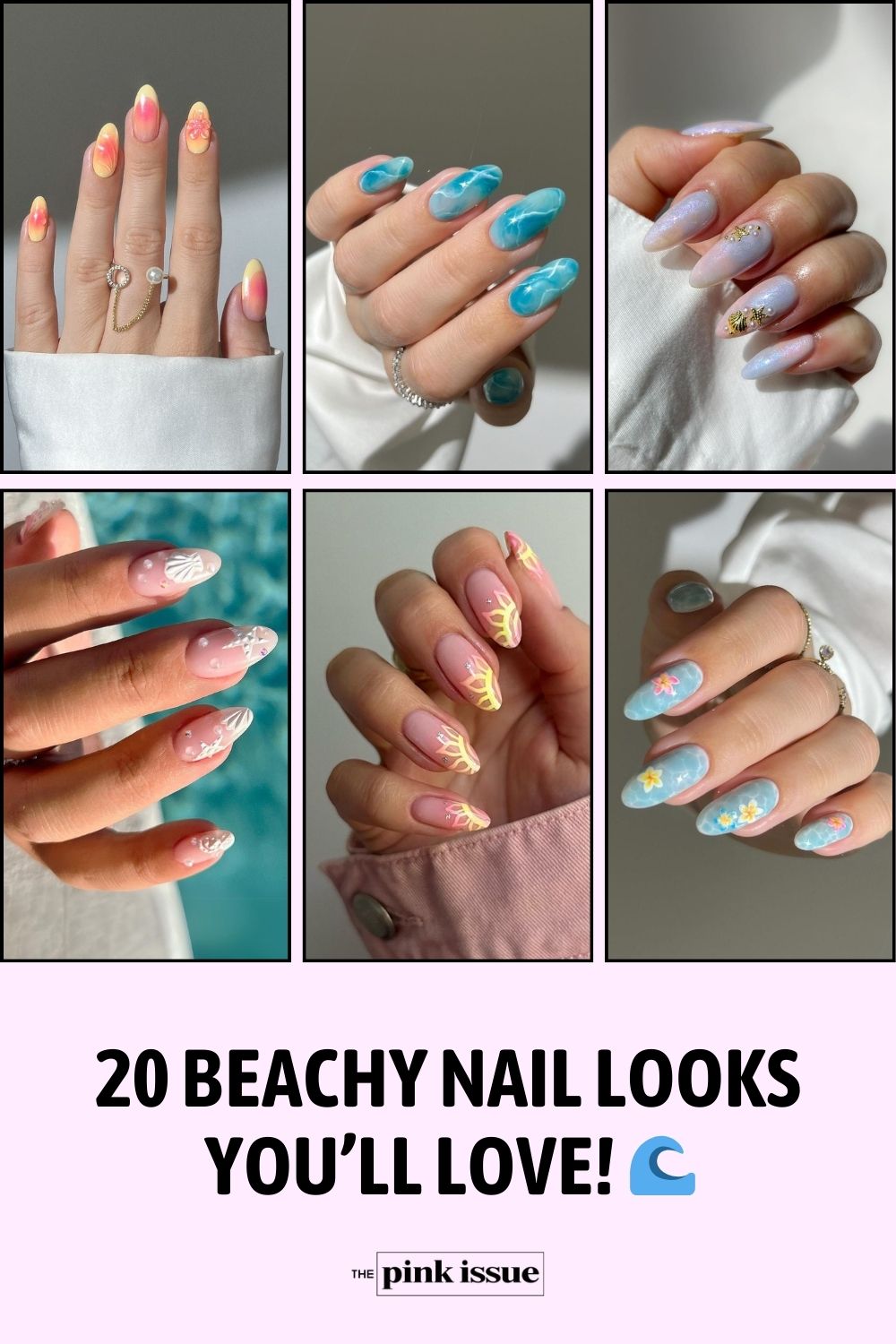 Beach nail Ideas Pinterest