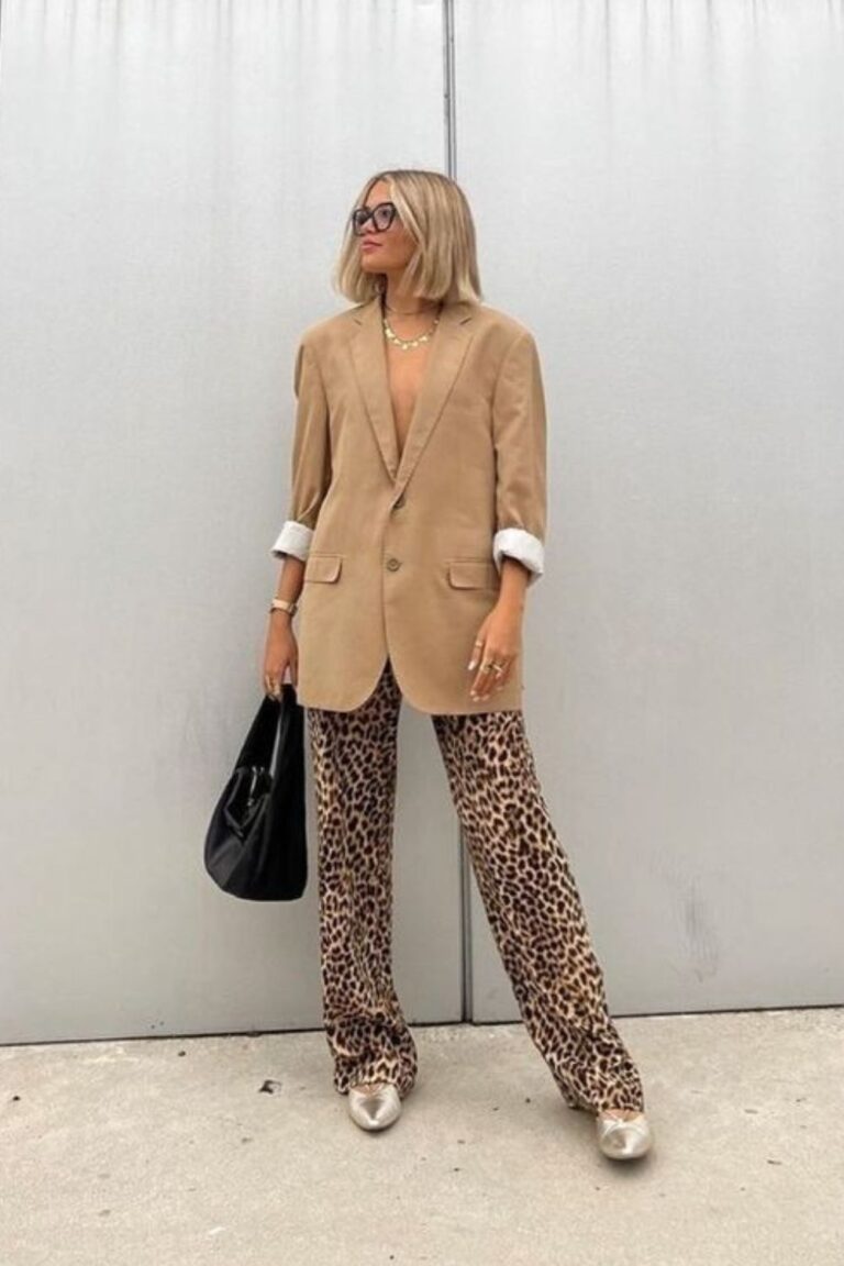 Leopard Luxe Oversized Blazer